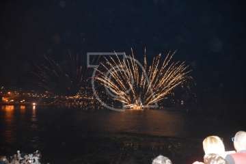 Espectáculo pirotécnico de Melenara (Foto Francisco Javier Santana y TA)